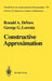 Constructive Approximation by Ronald A. DeVore