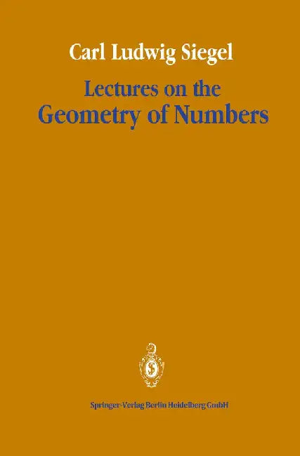 Lectures on the Geometry of Numbers by Rudolf Suter