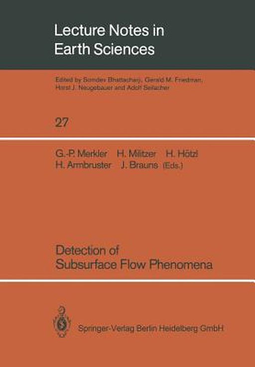 Detection of Subsurface Flow Phenomena by Georg-Paul Merkler