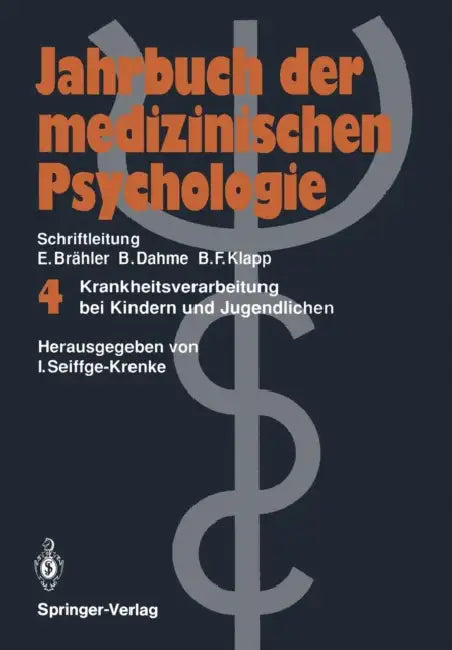 Krankheitsverarbeitung Bei Kindern Und Jugendlichen by Inge Seiffge-Krenke