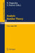 Analytic Number Theory: Proceedings of the Japanese-French Symposium held in Tokyo, Japan, October 10-13, 1988 by Kenji Nagasaka, Etienne Fouvry
