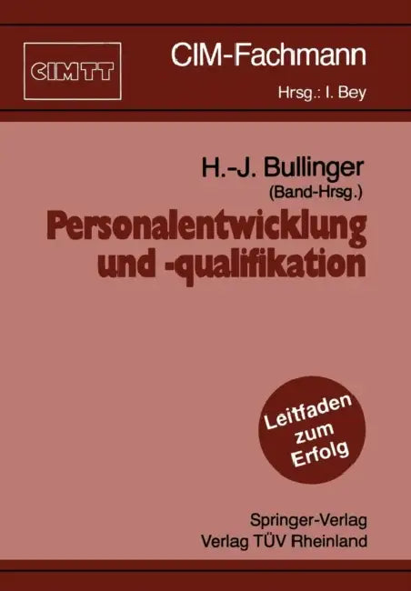Personalentwicklung Und -Qualifikation by Hans-Jörg Bullinger