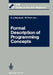 Formal Description of Programming Concepts by Erich J. Neuhold