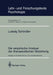 Die Empirische Analyse Der Therapeutischen Beziehung: Beiträge Zur Prozeßforschung in Der Verhaltenstherapie by Ludwig Schindler