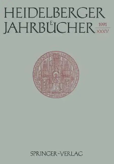Heidelberger Jahrbücher by Kenneth A. Loparo