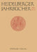 Heidelberger Jahrbücher by Kenneth A. Loparo, Reiner Wiehl
