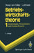 Betriebswirtschaftstheorie: Absatztheorie by Walter Busse Von Colbe, Peter Hammann, Gert Laßmann