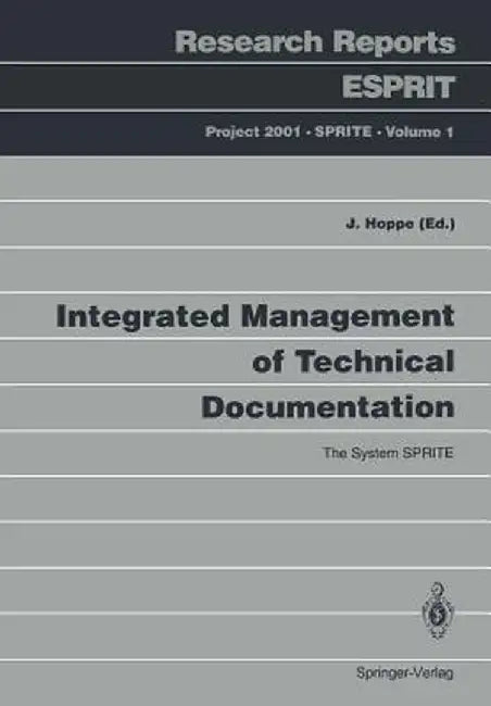 Integrated Management of Technical Documentation: The System Sprite by Jirka Hoppe
