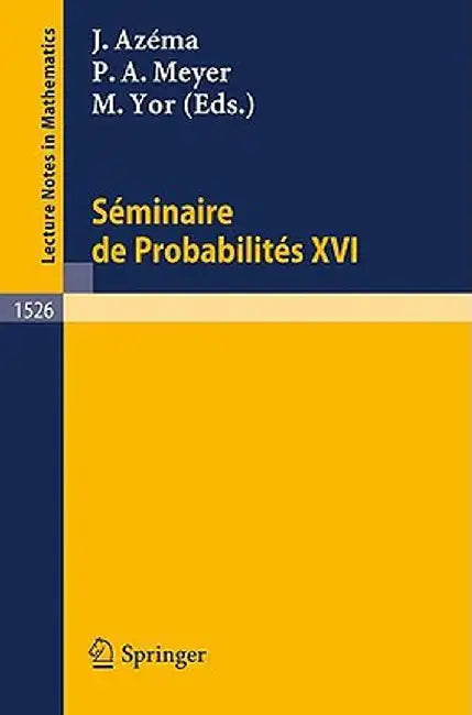 Seminaire de Probabilites XXVI by Jacques Azema