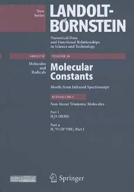 H2O (Hoh), Part 1 Alpha: Molecular Constants Mostly from Infrared Spectroscopy Subvolume C: Nonlinear Triatomic Molecules by Nathalie Picqué