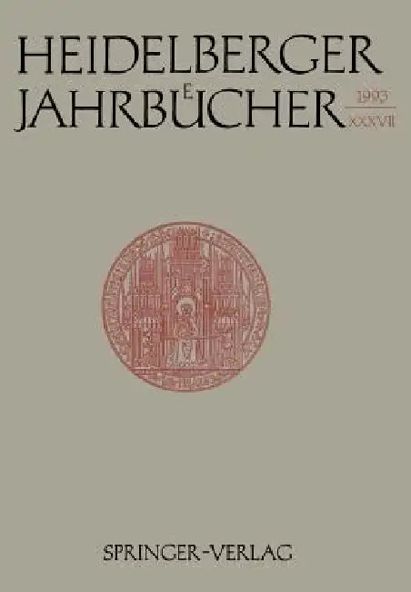 Heidelberger Jahrbücher by Kenneth A. Loparo