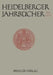 Heidelberger Jahrbücher by Kenneth A. Loparo