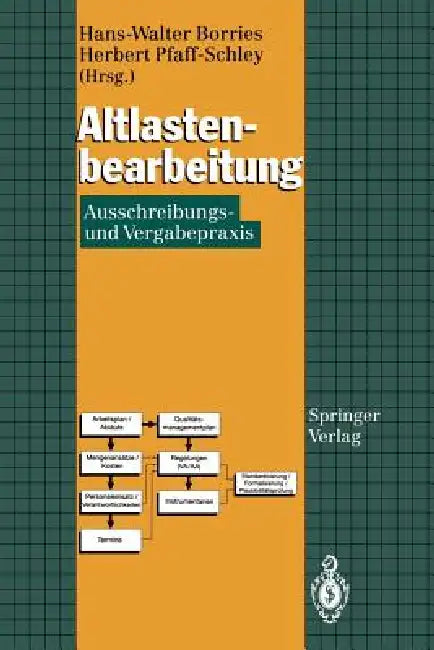 Altlastenbearbeitung: Ausschreibungs- Und Vergabepraxis by Hans-Walter Borries, Herbert Pfaff-Schley