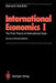 International Economics I: The Pure Theory of International Trade by Giancarlo Gandolfo