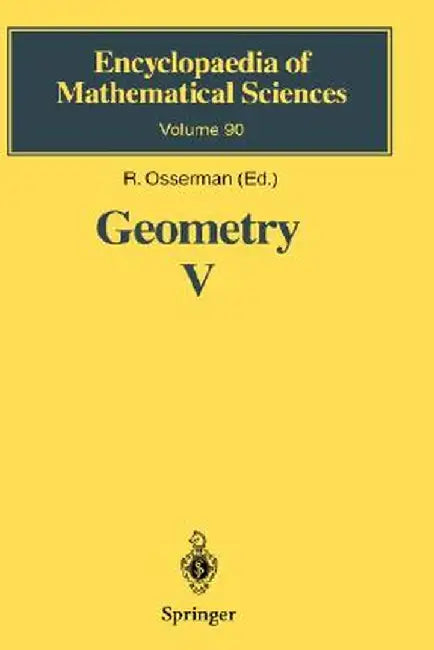 Geometry V: Minimal Surfaces by Robert Osserman
