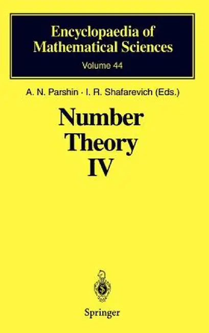 Number Theory IV: Transcendental Numbers by A. N. Parshin
