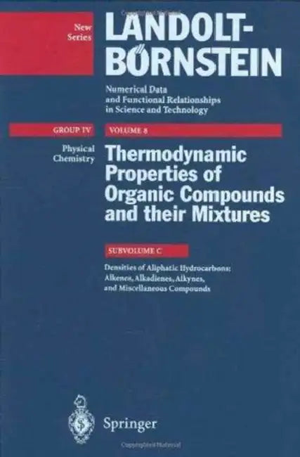 Densities of Aliphatic Hydrocarbons: Alkenes, Alkadienes, Alkynes, and Miscellaneous Compounds by K. N. Marsh, R. C. Wilhoit, K. N. Marsh