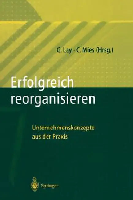 Erfolgreich Reorganisieren: Unternehmenskonzepte Aus Der PRAXIS by Gunter Lay, Claudia Mies