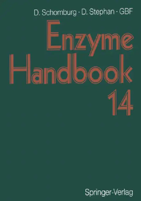 Enzyme Handbook 14: Class 2.7-2.8 Transferases, EC 2.7.1.105-EC 2.8.3.14 by Dietmar Schomburg