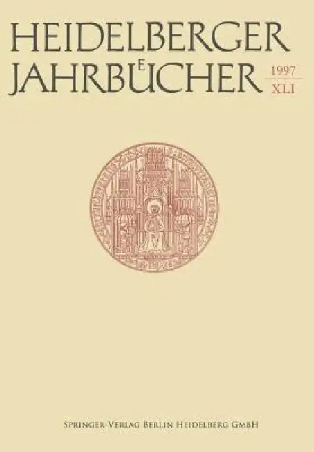 Heidelberger Jahrbücher by Helmuth Kiesel