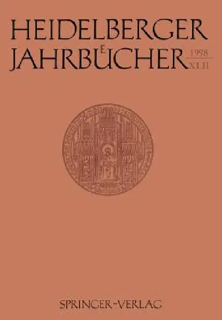 Heidelberger Jahrbücher by Helmuth Kiesel