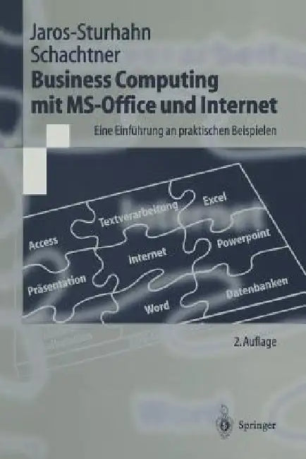 Business Computing Mit Ms-Office Und Internet: Eine Einführung an Praktischen Beispielen by Anke Jaros-Sturhahn, Konrad Schachtner