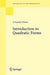 Introduction to Quadratic Forms by O. Timothy O'Meara