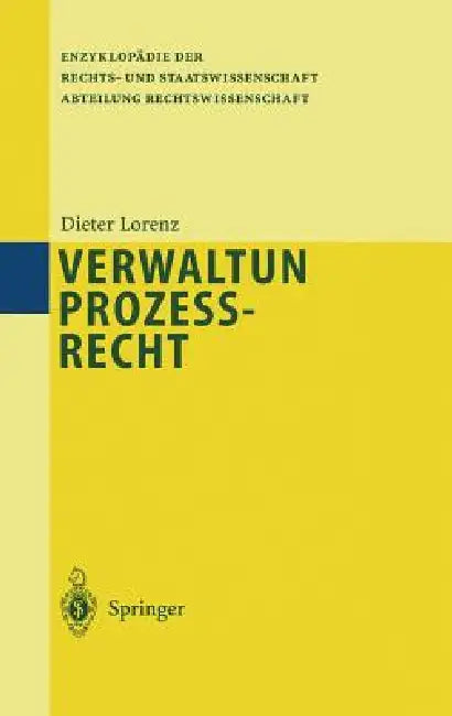 Verwaltungsprozeßrecht by Dieter Lorenz