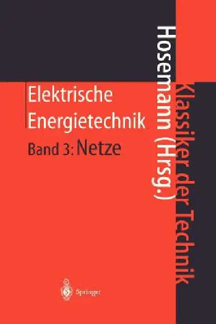 Elektrische Energietechnik by G. Hosemann