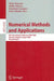 Numerical Methods and Applications: 6th International Conference, Nma 2006, Borovets, Bulgaria, August 20-24, 2006, Revised Papers by Todor Boyanov