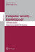 Computer Security: ESORICS 2007 by Joachim Biskup