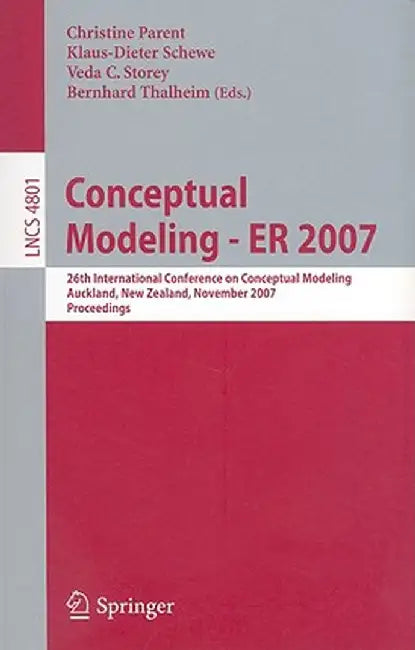 Conceptual Modeling--ER 2007 by Christine Parent