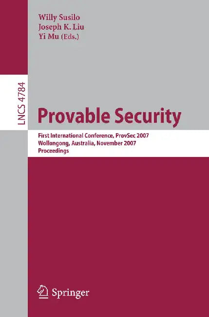 Provable Security by Willy Susilo
