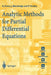 Analytic Methods for Partial Differential Equations by G. Evans