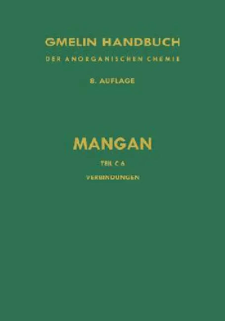 Verbindungen Des Mangans Mit Schwefel, Selen Und Tellur by Hartmut Katscher