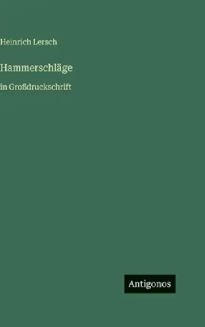 Hammerschläge: in Großdruckschrift by Heinrich Lersch