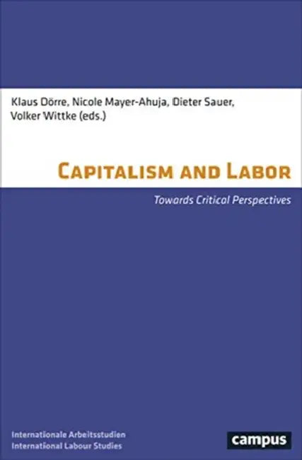 Capitalism and Labor: Towards Critical Perspectives by Klaus Dörre, Nicole Mayer-Ahuja, Dieter Sauer