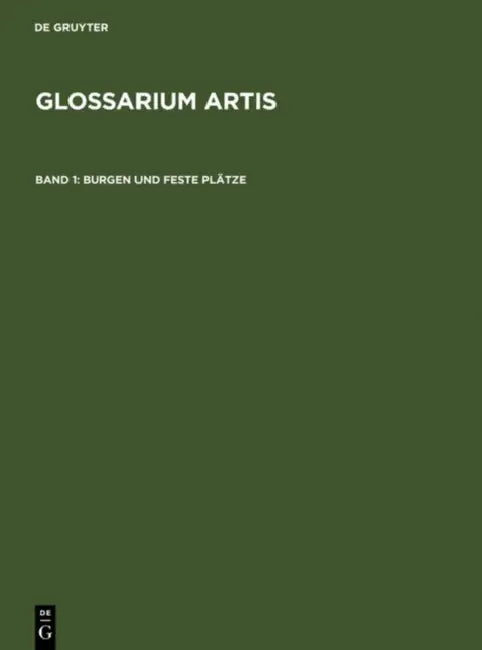 Burgen und Feste Platze by Comite International D'Histoire De L'Art (EDT)