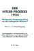 Hitler-Prozeß 1924 Tl.1 by Lothar Gruchmann, Reinhard Weber, Otto Gritschneder