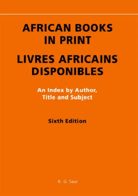African Books in Print by Kathleen Fitzpatrick