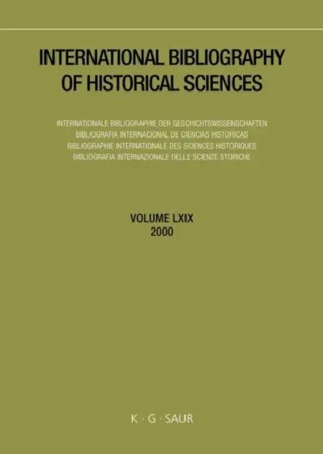 International Bibliography of Historical Sciences by Massimo Mastrogregori