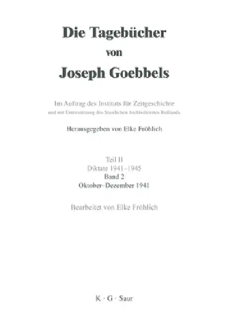 Oktober - Dezember 1941 by Elke Fröhlich