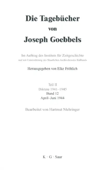 April - Juni 1944 by Hartmut Mehringer