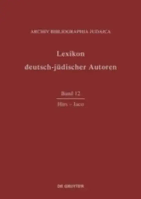 Hirs-Jaco by Archiv Bibliographia Judaica e.V. (COR)