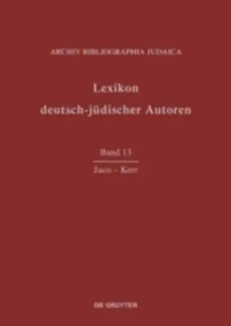 Jaco-Kerr by Archiv Bibliographia Judaica e.V. (COR)