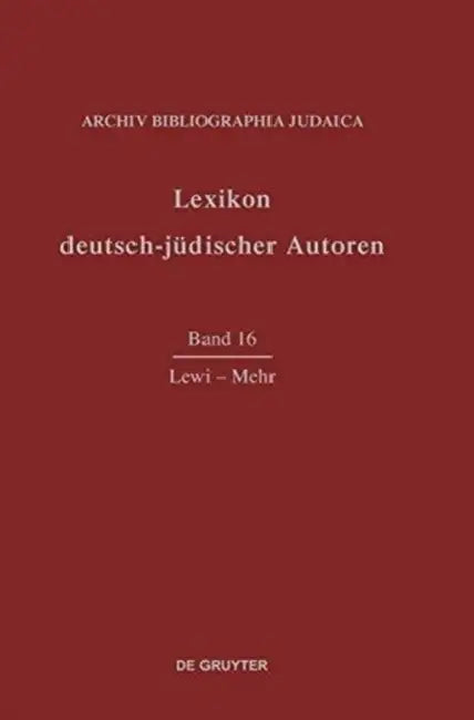 Lewi - Mehr by Archiv Bibliographia Judaica (COR)
