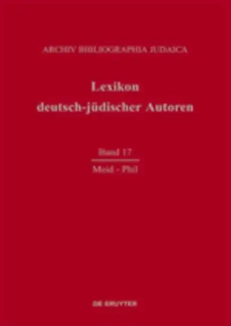 Meid - Phil by Archiv Bibliographia Judaica (EDT)