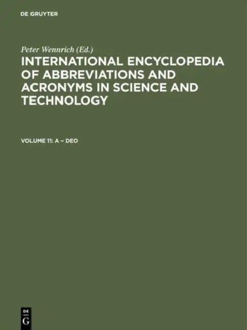 International Encyclopedia of Abbreviations and Acronyms in Science and Technology by Not Available (NA)