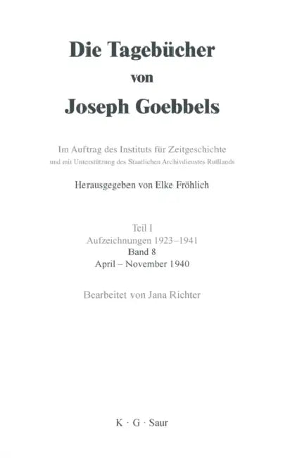 April - November 1940 by Jana Richter