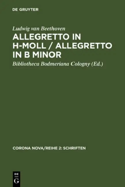 Allegretto in h-Moll / Allegretto in B minor by Ludwig Van Beethoven, Bibliotheca Bodmeriana Cologny